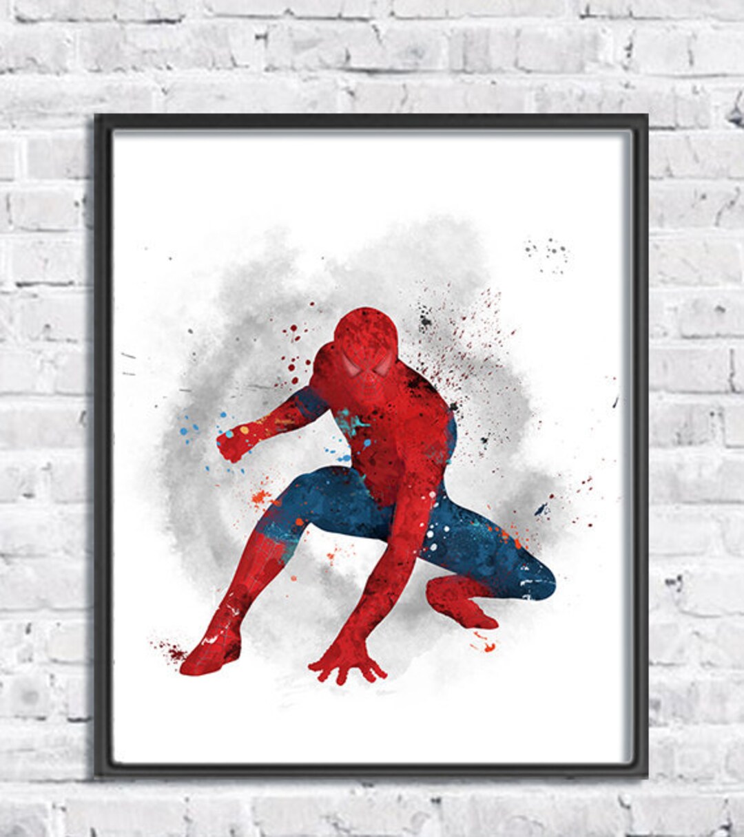 Spiderman, Aquarelle, Art Print, Superhero, Movie Poster, Avengers, Comic,  Marvel, Spider-Man, Spider Man, Wall Art, Kids Room Decor -  France