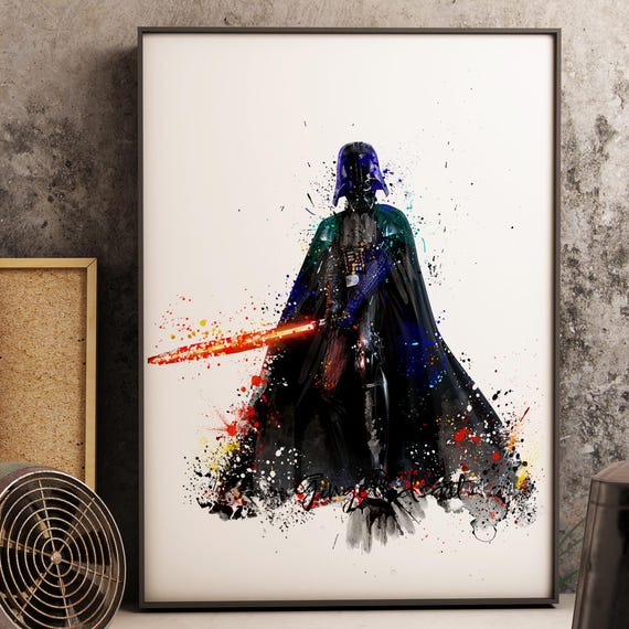 スターウォーズ ダースベイダー 絵画 ダース・ベイダー キャンバスプリント、ダース・ベイダー