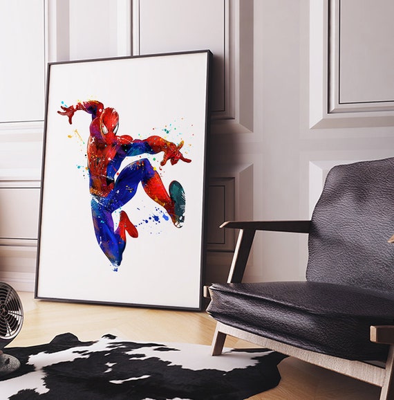 Impressionist Wall Art Movie Star Spider Man Venom Diamond Painting Parlor  Study for Living Room and Kid's Bedroom Home Decor