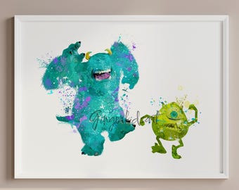 モンスターズ＆インク、サイン入り 11x17 モンスターズインク