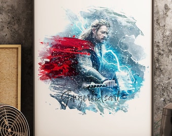 エロティックなアベンジャーズ ソー 11 x 17 サイン入りファンアート