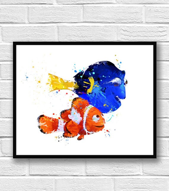 アート海外ニモ魚キャンバス海の絵