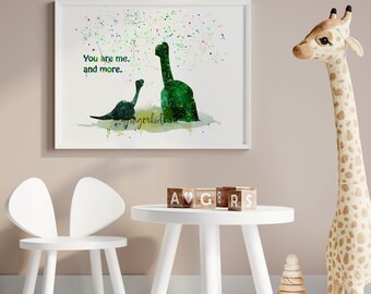 Good Dinosaur Watercolor Print, Arlo Watercolor Art, Dinosaur Art Print, Movie Poster, Wall Art, Kids Room Decor, Nursery Decor - 471