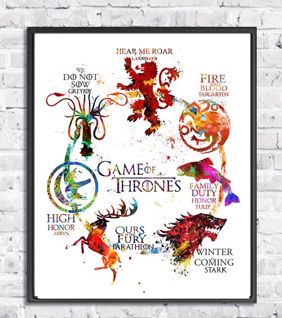 targaryen family tree poster