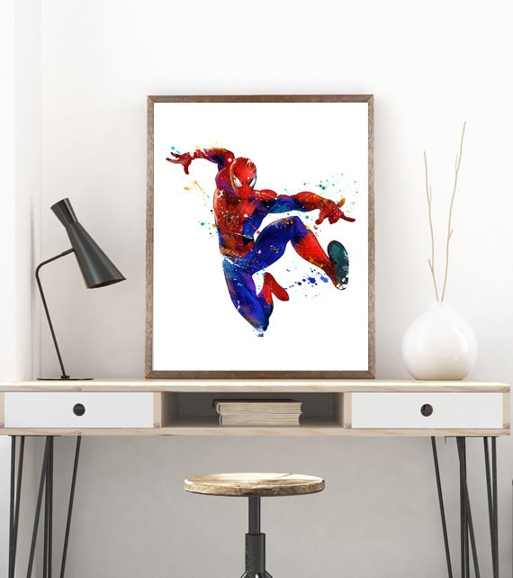 Spider-Man, acrylic on 8x10” canvas - new to this type of painting, please  be kind! : r/painting