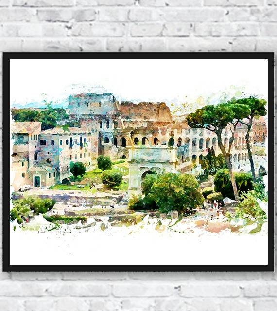 Italy Colosseum Paint By Number Kit DIY Acrylic Painting Canvas for Adults  Kids