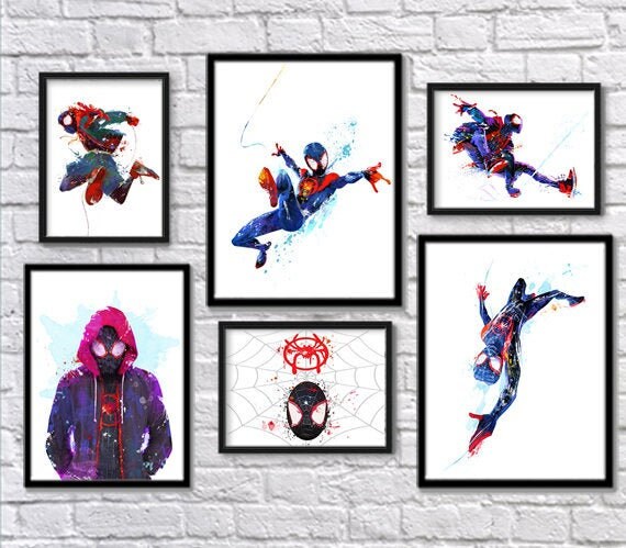 Drawings To Paint & Colour Spiderman - Print Design 030