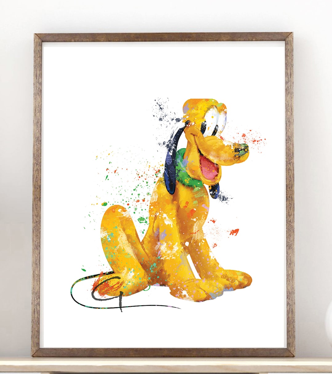 Pluto Watercolor Print, Disney Art, Nursery Decor - Etsy