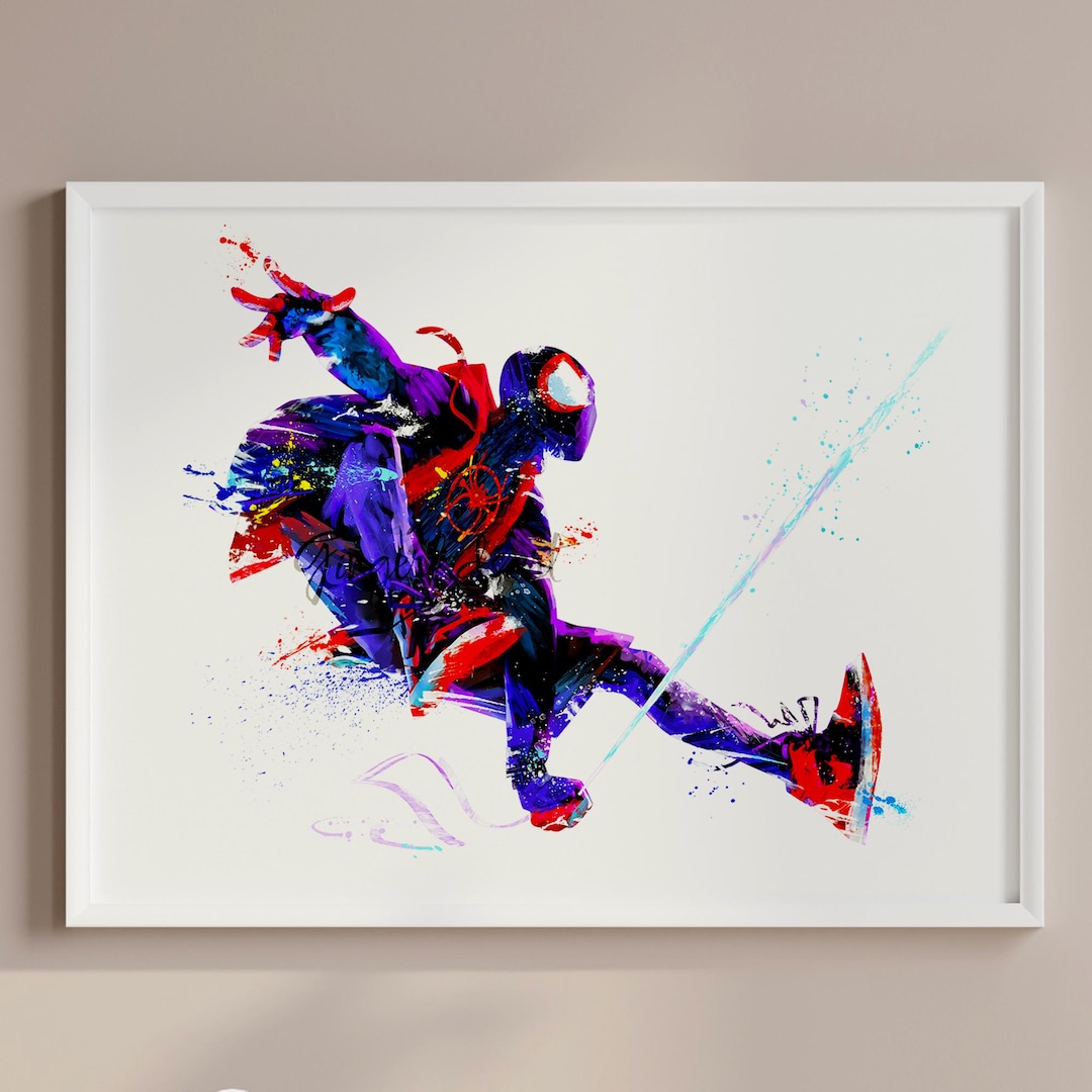 スパイダーマンコラージュコミックキャンバス絵画版画ポスター