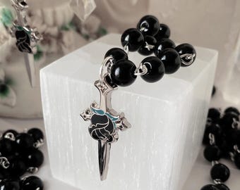 Espina - un collar de rosa gótica de diseño original