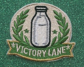 Victory Lane Embroidered Patch, Race Day Indy 500 Iron On Applique