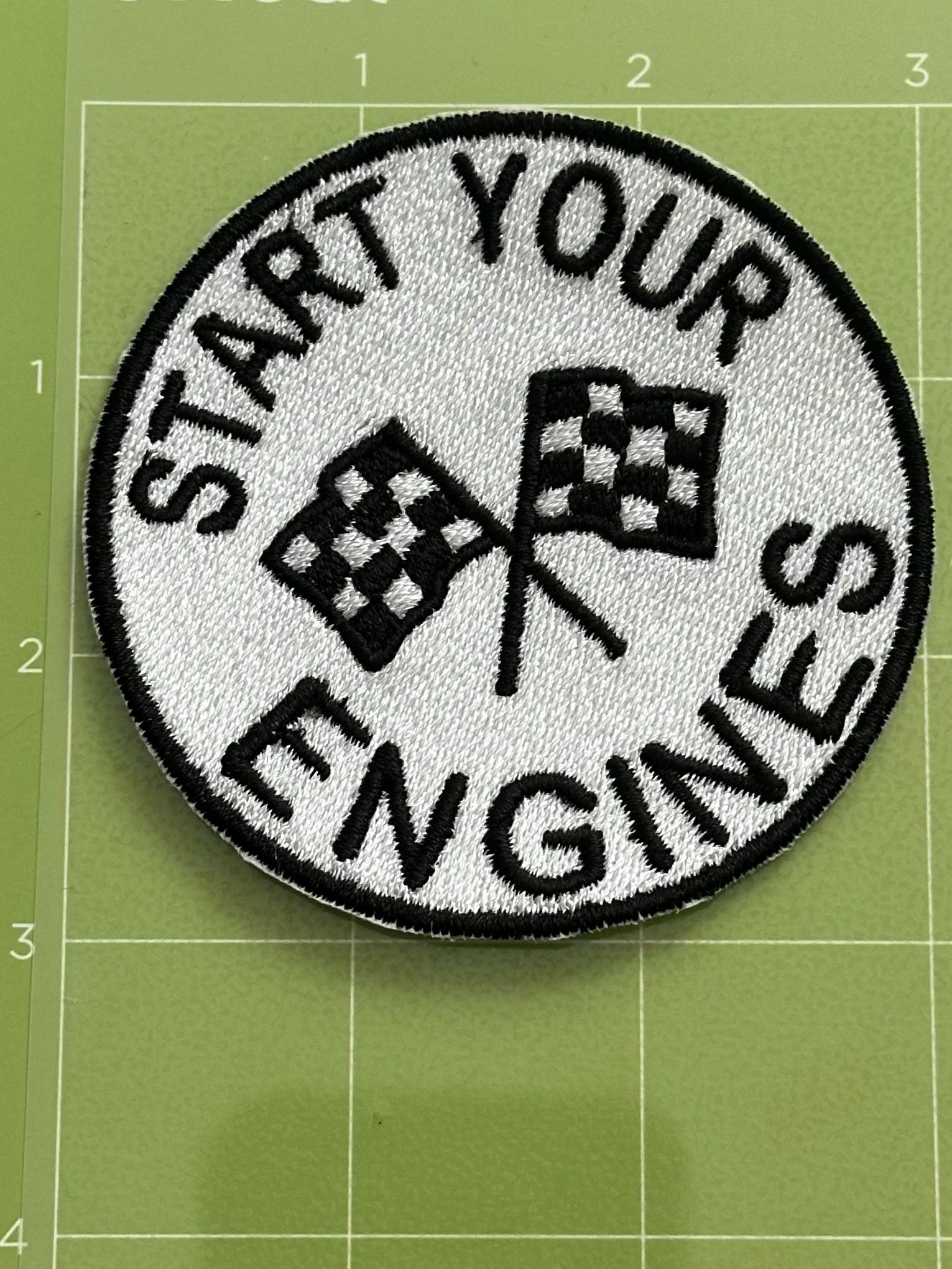 Start Your Engines Race Patch, Embroidery Iron on Patch for Hats, Bags ...