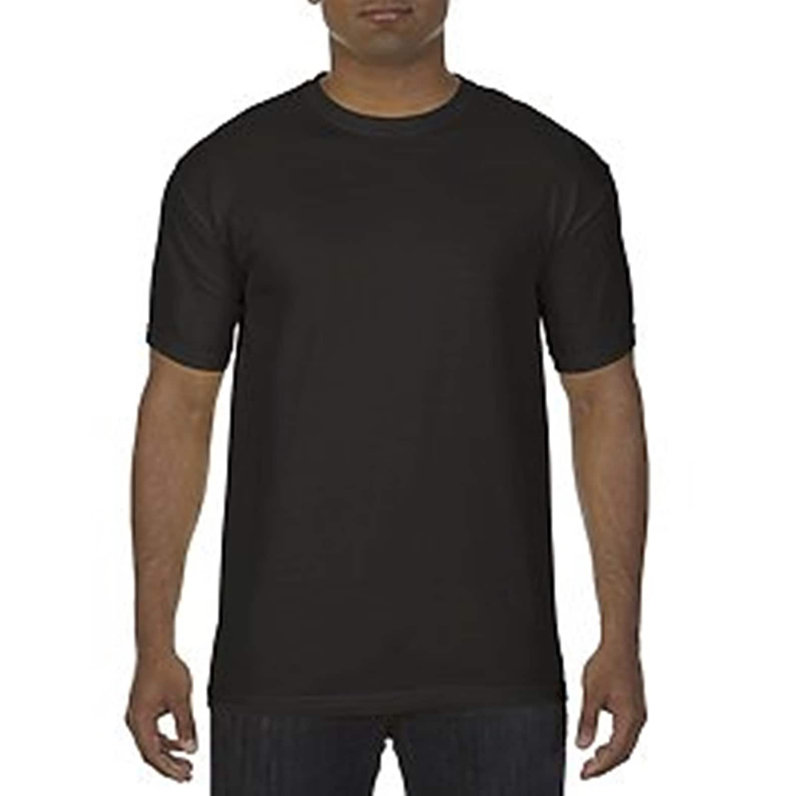 Blank Comfort Colors Short Sleeve Crewneck TShirt color Black Etsy