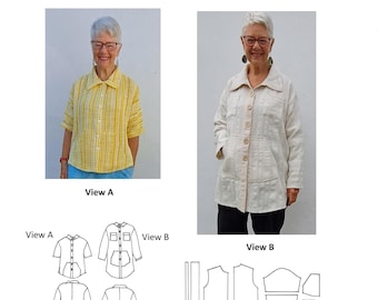 GW T010 Instant Download S-4XL Shirt. Please read description box before ordering. 2 lengths, 2 sleeve lengths, pockets, collar, fastenings