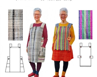 GW DR011 S-4XL Instant download- please read description box before ordering. Dress or tabard, simple shapes, easy first projects