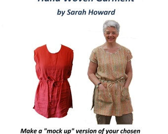 Instant download. Wear Your Weaving! Making a Mock Up for your Hand woven Garment. By Sarah Howard