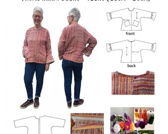 GW T018 S-XXL PDF Download. Please read description box carefully before purchasing. 2-way warp, pockets, taped neck, back fastening.