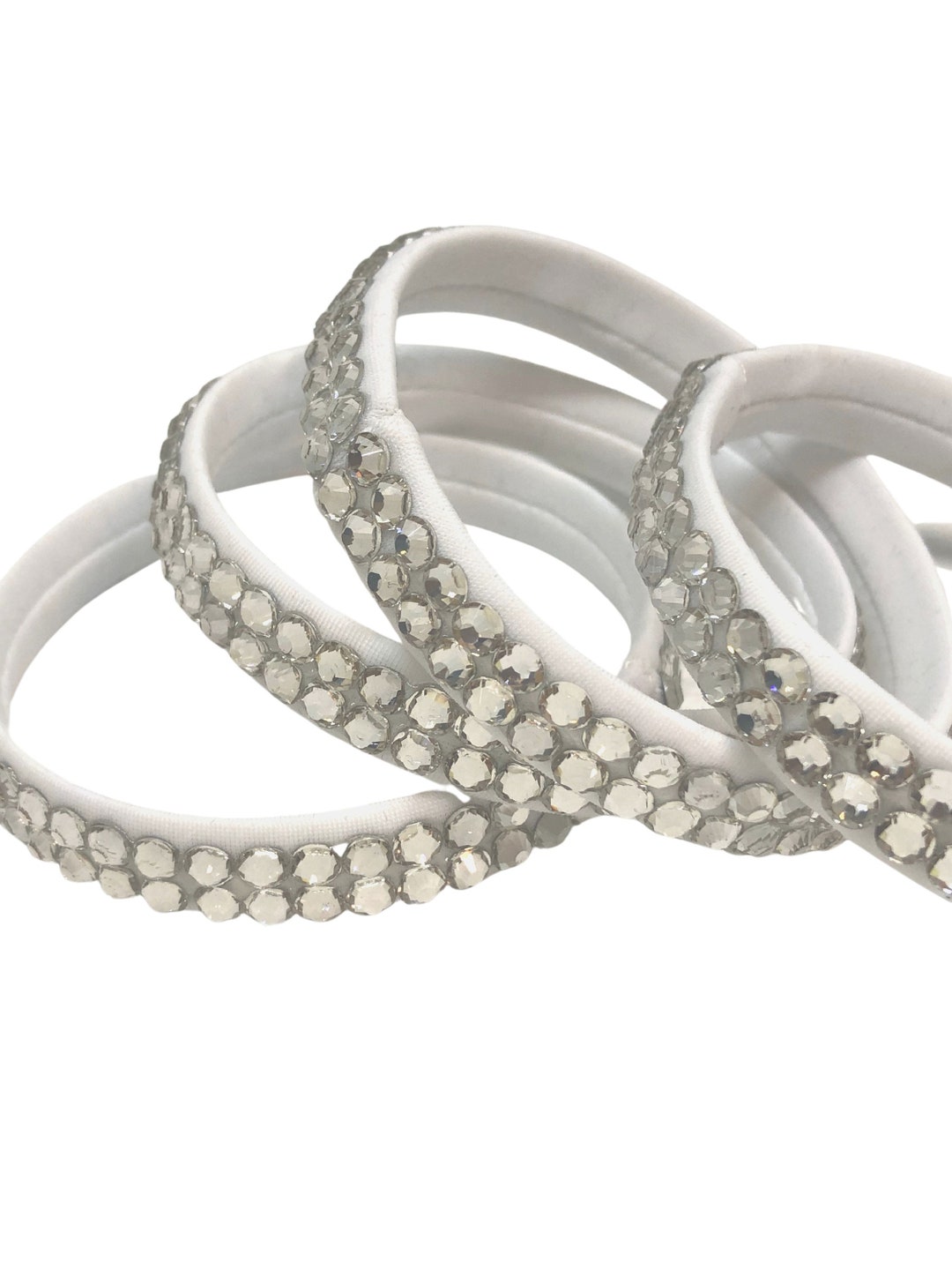 White glass bangles Clearance