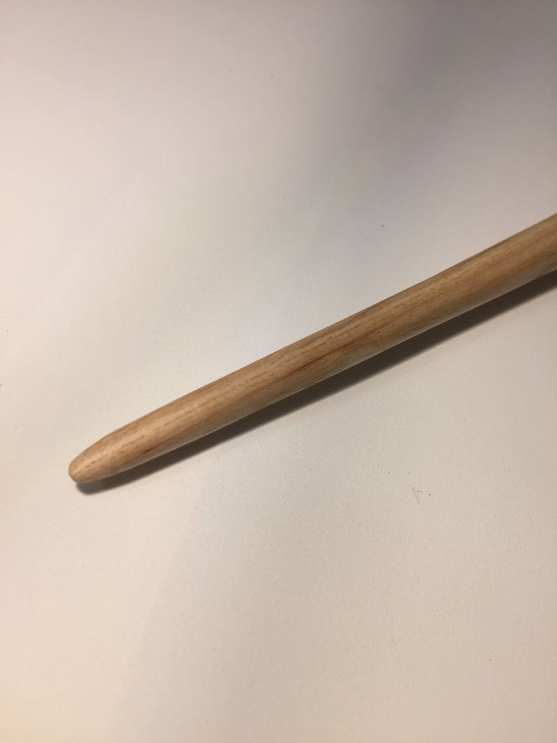 Handmade Wooden Magic Wand hand turned wood Ash simple potter pagan druid kids toy magical weasley