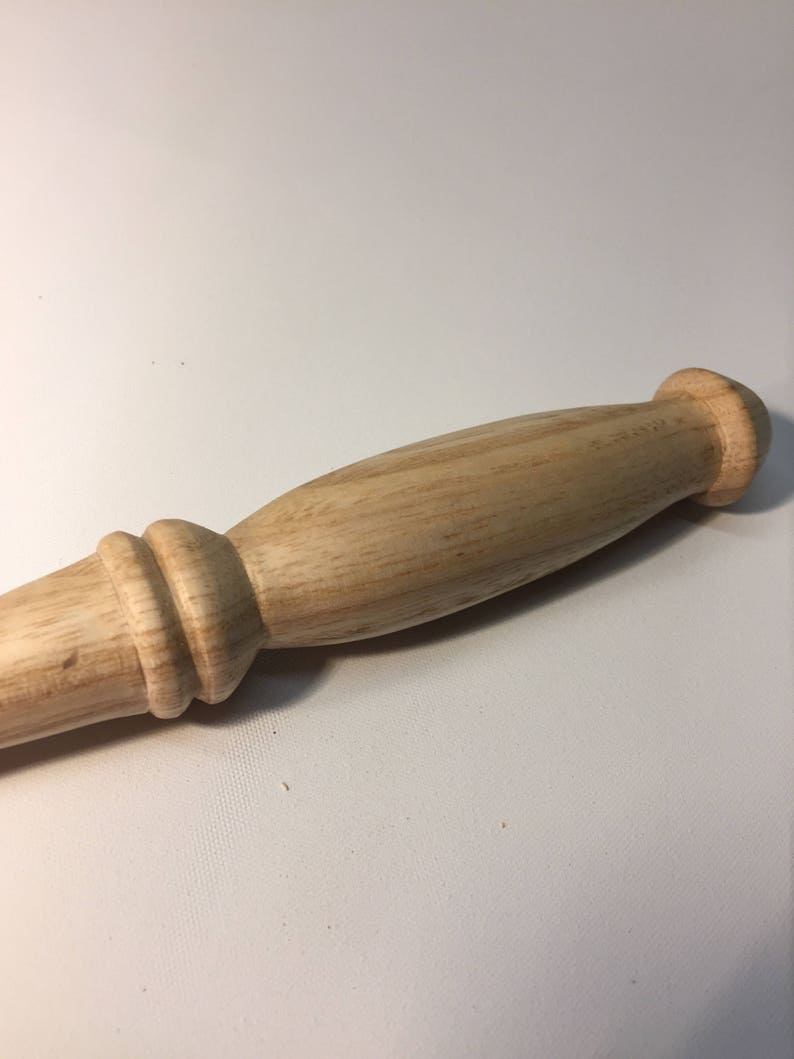Handmade Wooden Magic Wand hand turned wood Ash simple potter pagan druid kids toy magical weasley