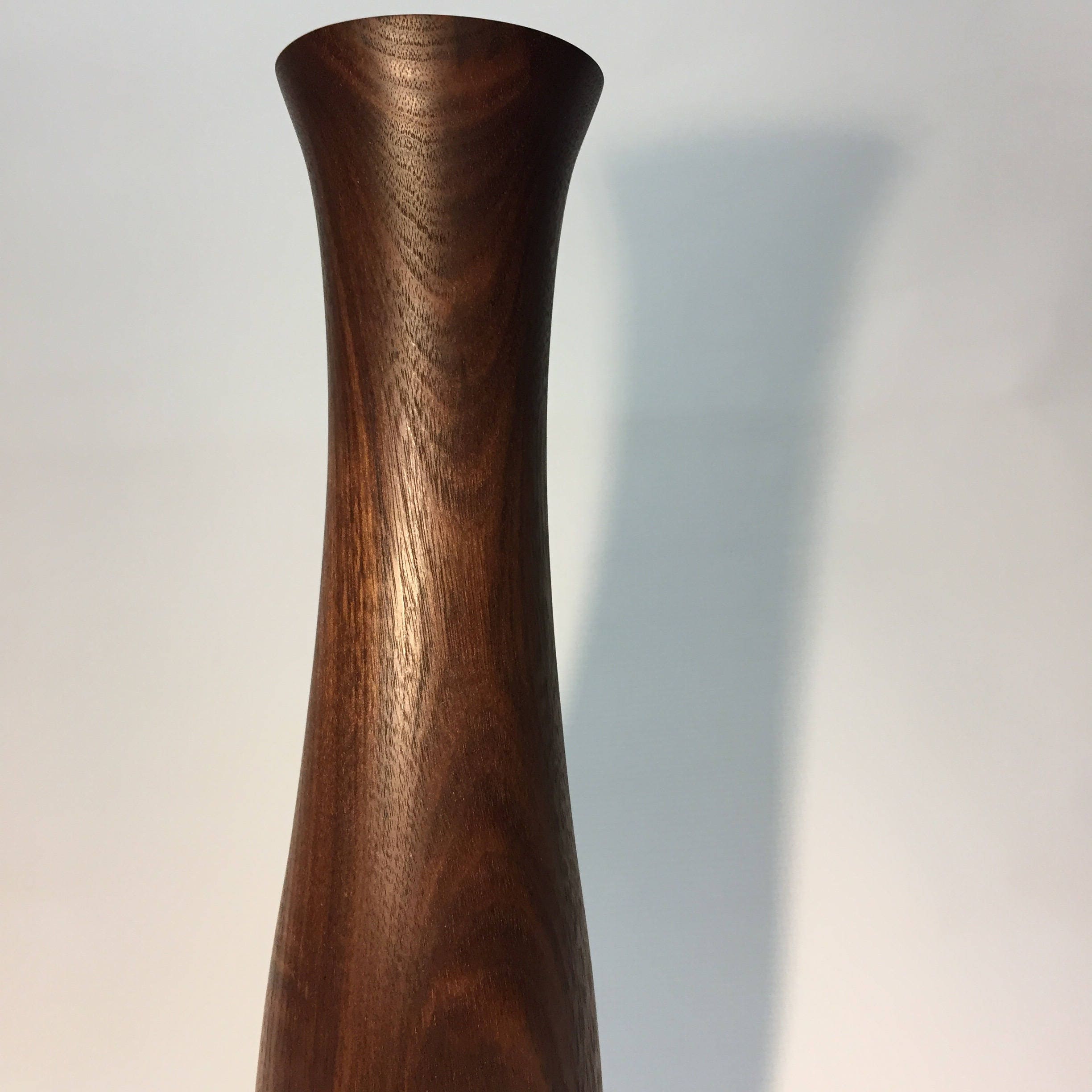 Black Walnut Handmade Tall wooden Vase hand turned wood by Etsy