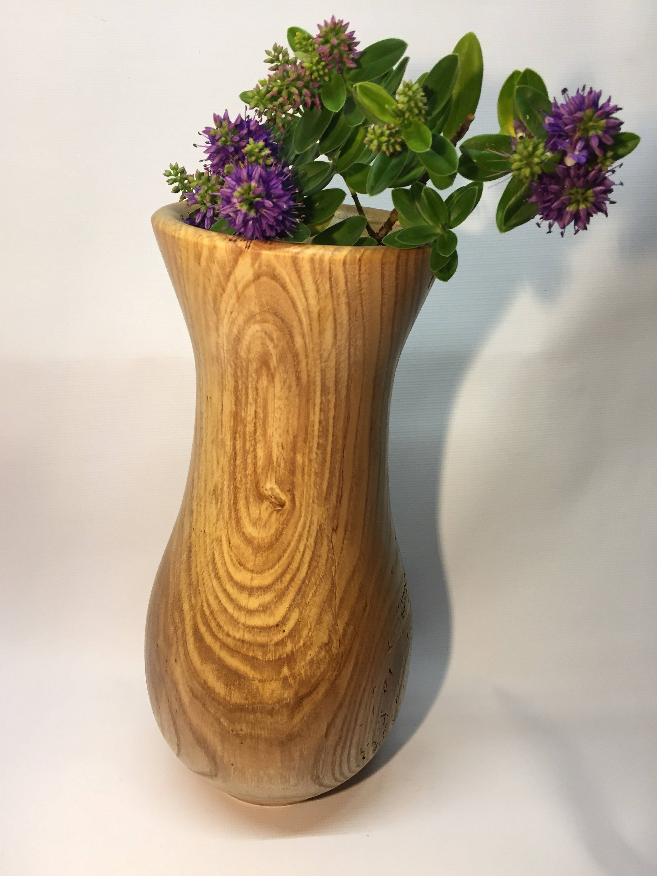Large Wooden Handmade Vase Phillack Elm No. 2 Cornish Elm Etsy