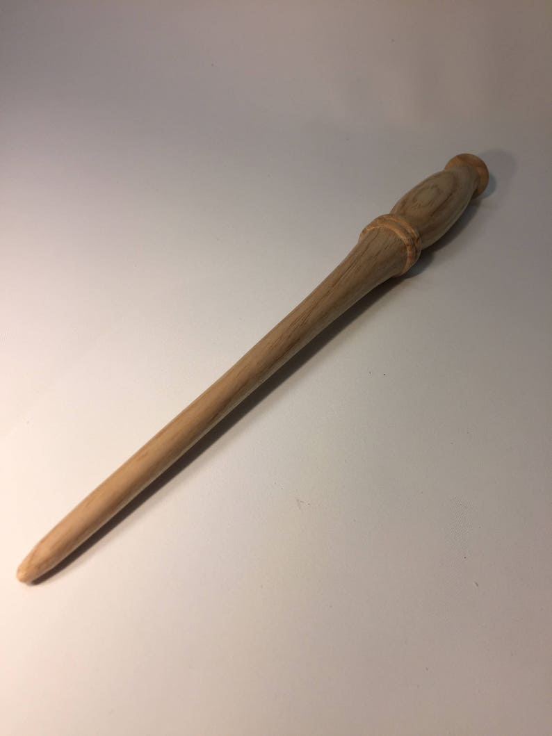 Handmade Wooden Magic Wand hand turned wood Ash simple potter pagan druid kids toy magical weasley
