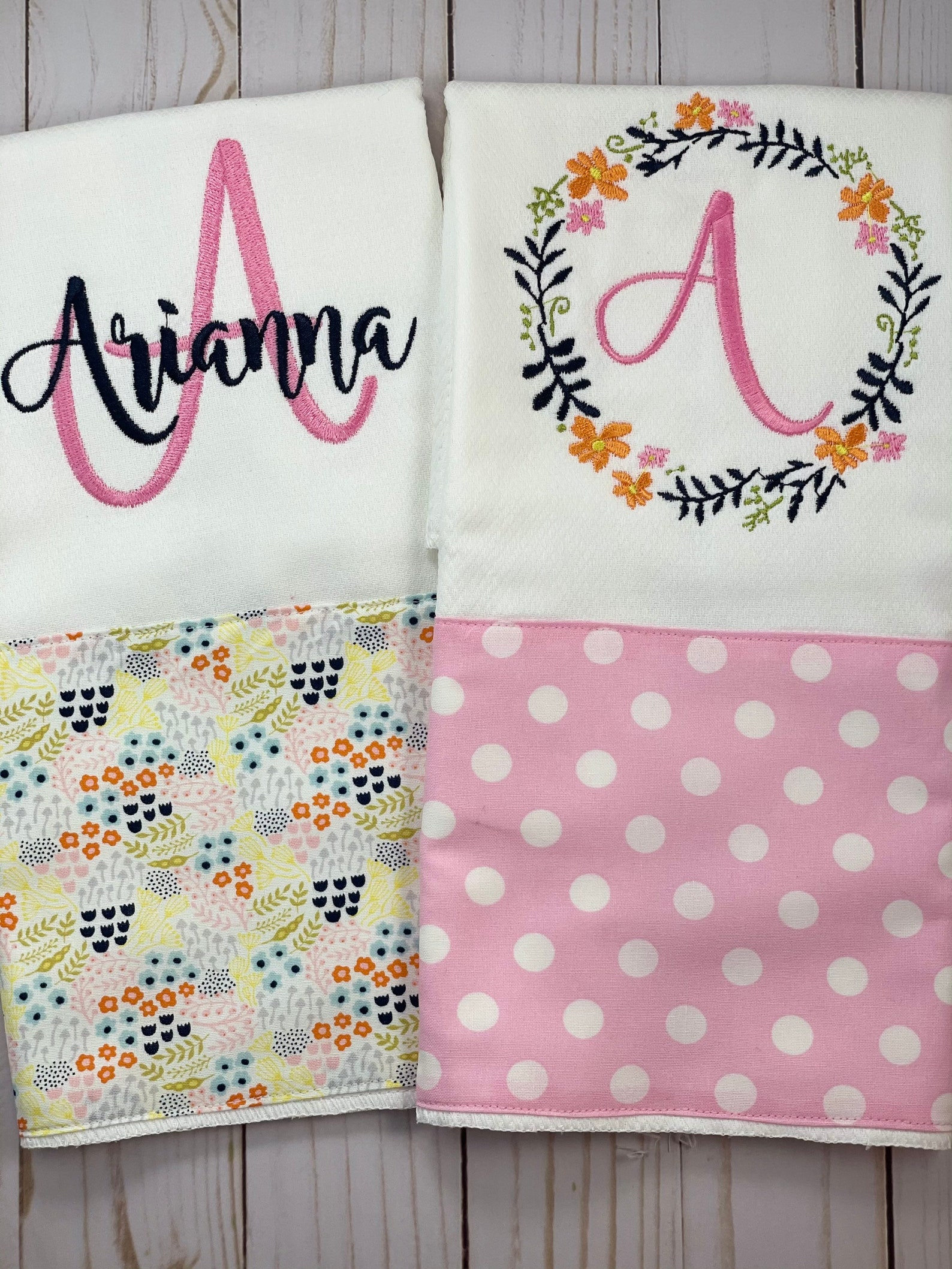 Personalized Embroidered Cloth Diaper and Onesie Burp Cloth Etsy