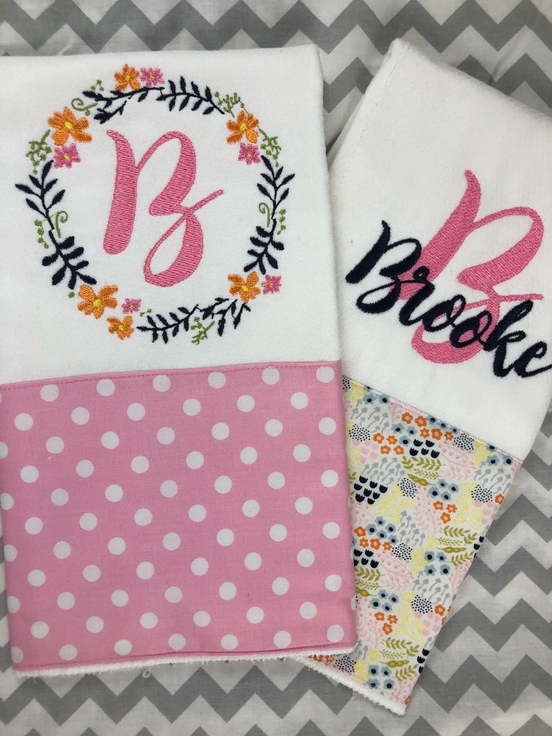 Personalized Embroidered Cloth Diaper and Onesie burp cloth Etsy