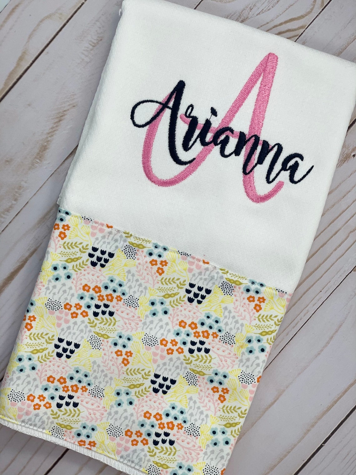 Personalized Embroidered Cloth Diaper and Onesie Burp Cloth Etsy