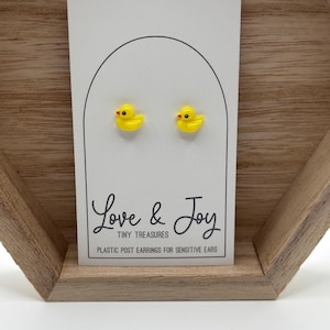 Ducks Plastic Post Earrings | Hypoallergenic Earrings