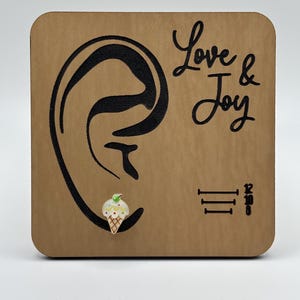 Dainty Ice Cream Cone Plastic Post Earrings | For sensitive ears | Metal-free earrings | Hypoallergenic