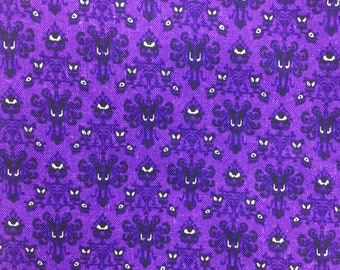 Disney Haunted Mansion wallpaper Face Mask Cotton Cloth with Ties or Ear Elastic Pleated Washable Reusable