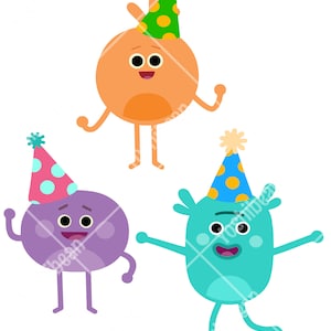 Bumble Nums Party-Charaktere (nur PNG)