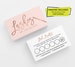 Rose Gold Pink Lash Loyalty Card Design 500 Printed Business Cards Personalized Calling Card Template Custom Lashes Card Marketing Branding 