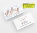 Marble Rose Gold Makeup Business Cards 500 Business Cards Printed Business Card Template Personalized Calling Card Makeup Beauty Artist MUA 