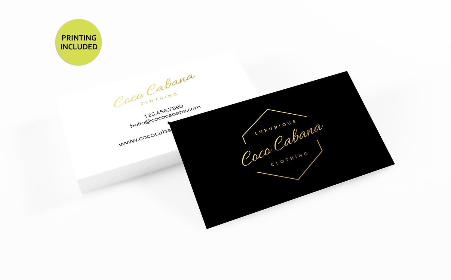 Lux Gold & Black Card Design 500 Business Cards Printed Lux Gold & Black Card Design 500 Business Cards Printed
