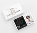 Rose Gold & Black Real Estate Business Card 500 Printed Business Cards Personalized Faux Gold Foil Calling Card Template Realtor Marketing 