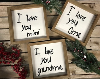Personalized Framed Handwritten Message
