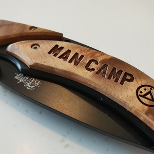 Man Camp / Father Son Camp / Pocket Knife with Logo