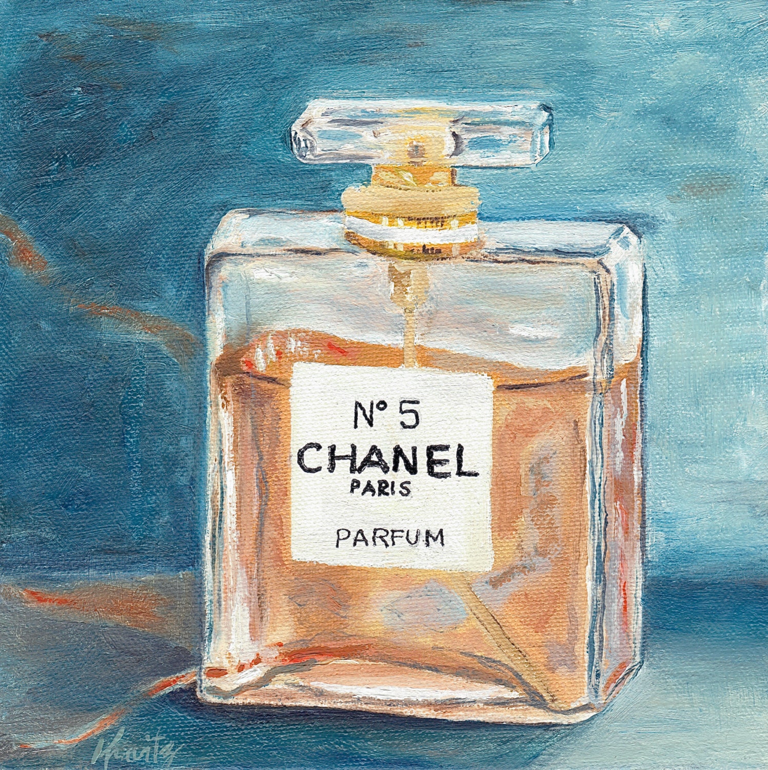Chanel No. 5 Original Art. 8x8. French Designer 