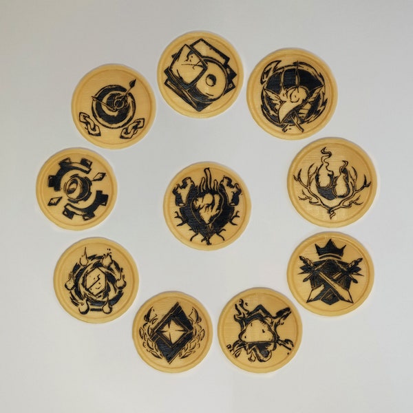 Slay The Spire Coasters, The Heart, Awakened One, Deca and Donu, Time Eater, The Collector, Automaton, THE CHAMP, Hexaghost, Guardian, Slime