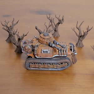 Factorio Armored Tank with Swivelling Barrel