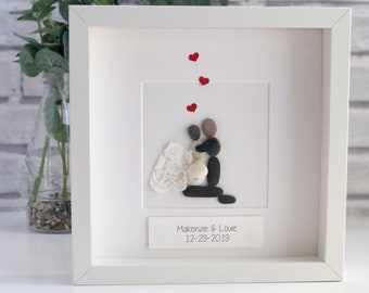 Beach Wedding Picture Frame Table Sea Shell Gift Anniversary Photo Family Friend