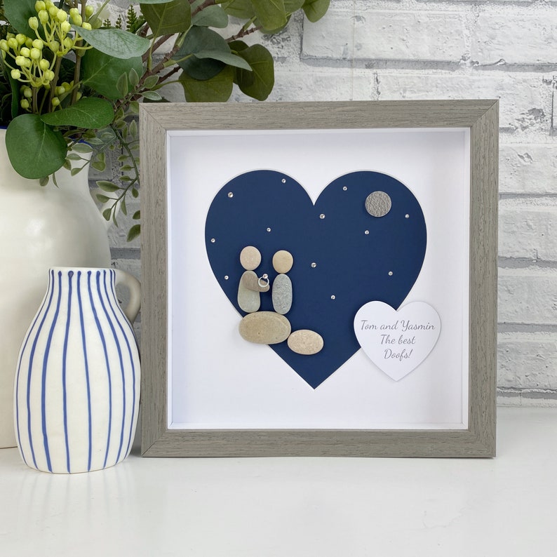 Personalised Engagement Picture Gift Engagement Frame Etsy