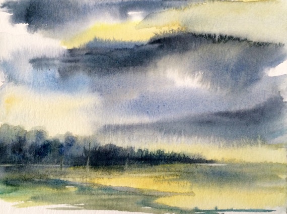 Storm Painting Rain Cloud Art Abstract Landscape Landscape Etsy Storm Painting Rain Cloud Art Abstract Landscape Landscape Etsy