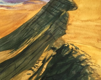 Brecon Beacons, Cribyn, South Wales painting, Wales watercolor, welsh mountains, watercolor landscape, pen y fan, Wales watercolor