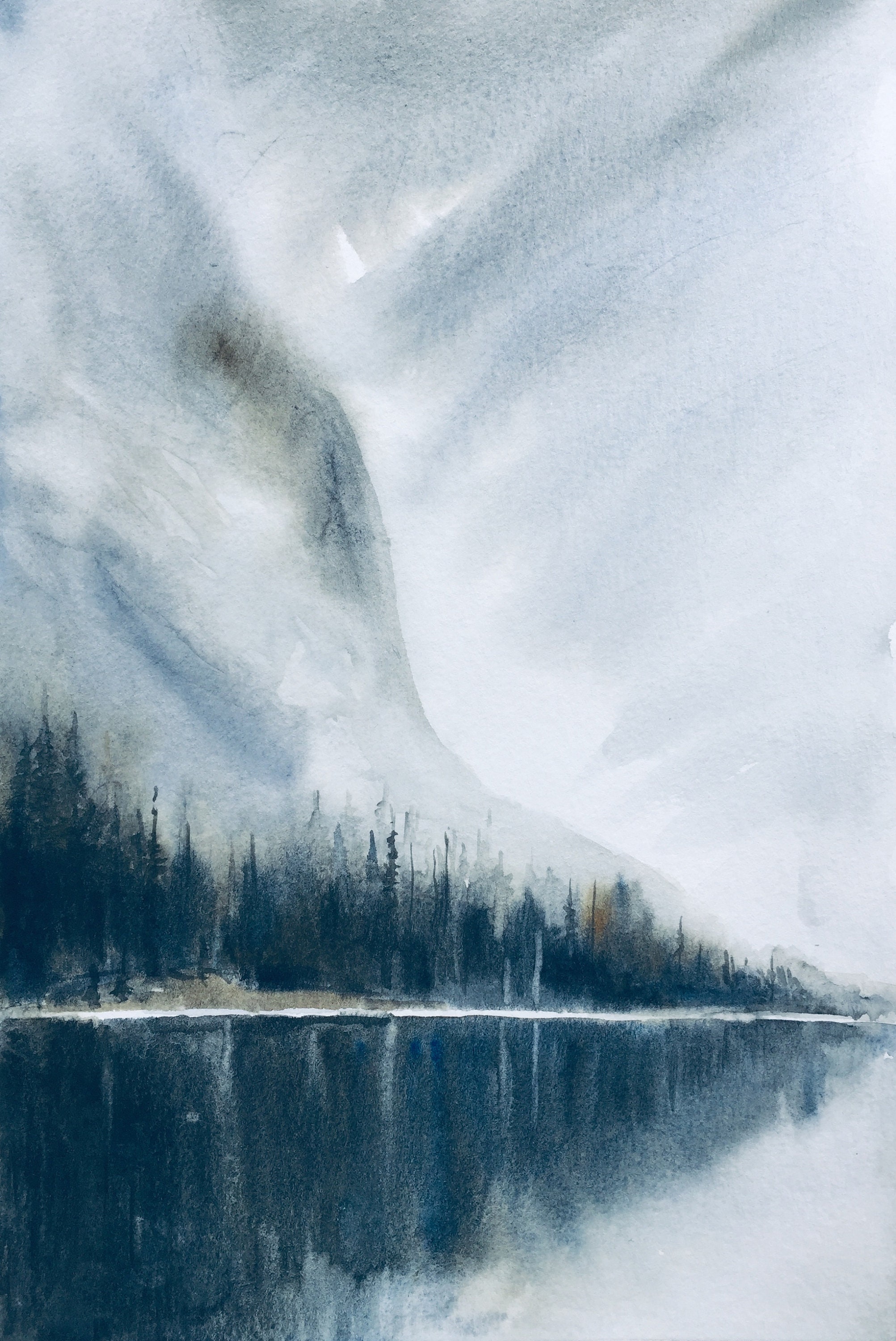 Barclay Lake, Pacific Northwest Painting, PNW Watercolor, PNW Art ...