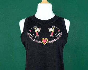 Black Cats Tank in Black size S, M, L,XL, 2XL/ Vintage inspired By MISCHIEF MADE Pather
