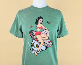 UNISEX Belle Muerte Unisex Tee in Black size S,M,L,XL,2XL vintage inspired style by Mischief Made